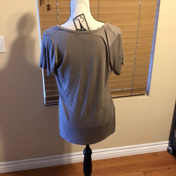 Forever 21 beige oversize cross cross t shirt S - Picture 5 of 5